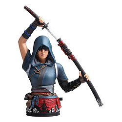 Nemesis now buste Assassin's Creed Naoe Buste de collection Assassin's Creed Shadows - Résine haute qualité - Peinture à la main - Finition détaillée - Figurine décorative pour fans et collectionneurs