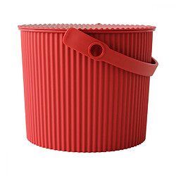 Hachiman Seau de rangement rond - Rouge
