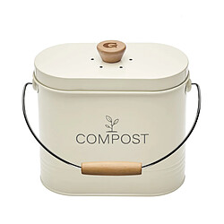 GUILLOUARD DISTRIBUTION Seau a compost ovale 3l beige avec filtre - 040623 - GUILLOUARD