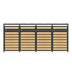 Axi house Cache-poubelle 132x80x116 cm