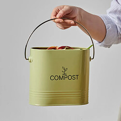 GUILLOUARD DISTRIBUTION Guillouard Seau à Compost Ovale - Vert Sauge