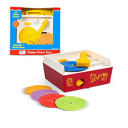 FISHER PRICE Tourne-Disque Musical Jouet tourne-disque musical - 5 disques - 10 mélodies - Conception solide