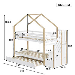 Avis KOMHTOM 90x200 cm/90x190 cm Bunk Bed