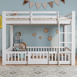 KOMHTOM Lits superposés - Blanc