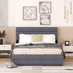 KOMHTOM Lit Double - Gris