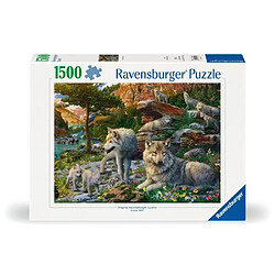 Ravensburger Puzzle Loups au printemps 1500 pièces
