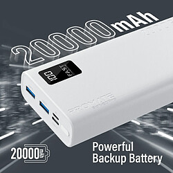 Promate Bolt-20Pro Power Bank 20000mAh - Blanc