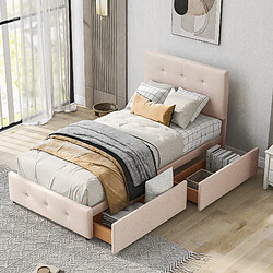 KOMHTOM Enfant Velours 90x200 - Rose