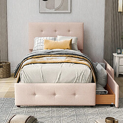KOMHTOM Enfant Velours 90x200 - Rose
