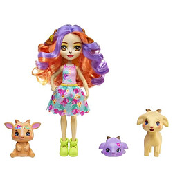 Enchantimals poupée Golita chèvre et 3 figurines