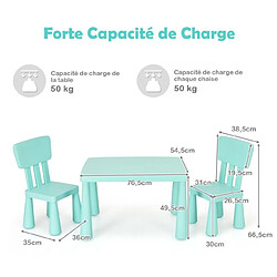 Avis Helloshop26 Table enfant 2 places - Vert