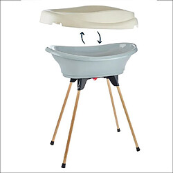 Pack plan à langer et baignoire Vasco - Gris