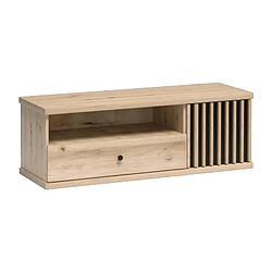 VIVALDI MODERNO - Meuble TV 124 cm - Chêne