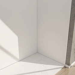 AURLANE Panneau mural de douche aluminium - Blanc