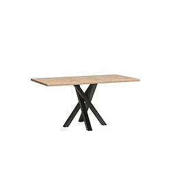 VIVALDI Table Petit MODERNO - Chêne Artisan - 120-160 cm