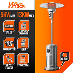 Warm Tech Chauffage de terrasse gaz 13KW
