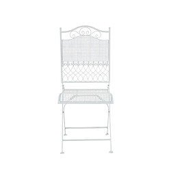 Avis Decoshop26 Lot de 2 chaises de jardin pliables - Blanc