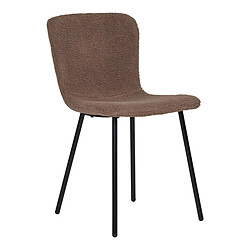 EPIKASA Lot de 2 Chaises Halden Marron