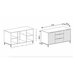 VIVALDI Commode ELEGANZO LS-2 - Cachemire