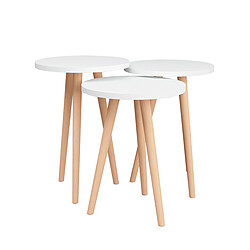 Alexandra House Living Set de Tables Gigognes Alexandra Living Blanc