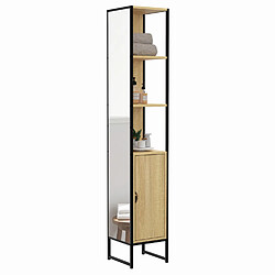 Idmarket Colonne sdb DETROIT 1p +miroir