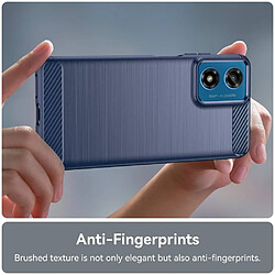 Acheter Htdmobiles Coque Silicone Carbone - Bleu Foncé pour Motorola G04/E14