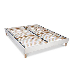 Maison aubertin Sommier tapissier Bianca - Ivoire