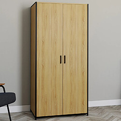 Idmarket market Detroit - 80 cm - Bois/Noir