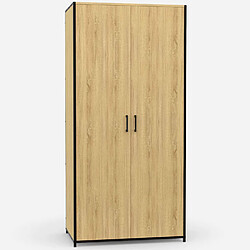 Idmarket market Detroit - 80 cm - Bois/Noir