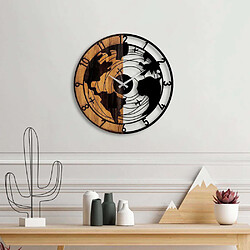 Hanah Home Horloge Clock Mappemonde