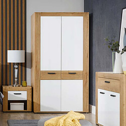 Dansmamaison Aboki Armoire - Blanc/Bois