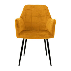 ML-Design Lot de 6 chaises - Moutarde