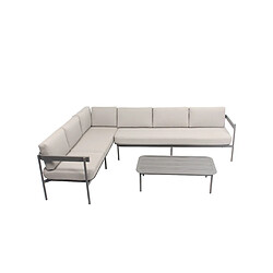 WILSA GARDEN Salon de jardin modulable Taupe SAHARA