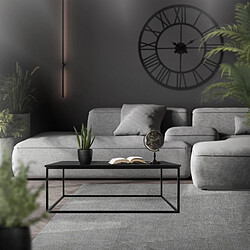 Ml-design table d'appoint métal - Noir pas cher