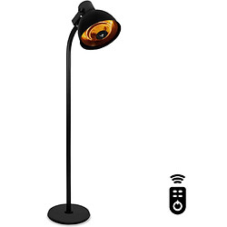 Wilsa Garden Chauffe terrasse électrique avec télécommande 2000W Noir LUMINA