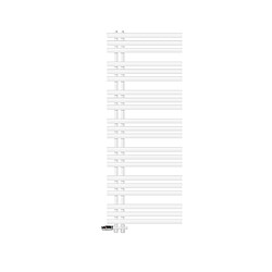 LuxeBath Radiateur Sèche-Serviette - Blanc 600x1600 mm