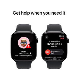 Apple Series 10 GPS + Cellular 42mm - Noir pas cher