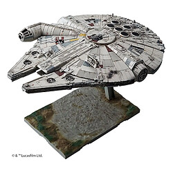 Bandai maquette Star Wars Millennium Falcon 1/144 Maquette de vaisseau Star Wars - Épisode VII Le Réveil de la Force - 196 pièces - Kit plastique à assembler - Détails fins - Âge recommandé 13+