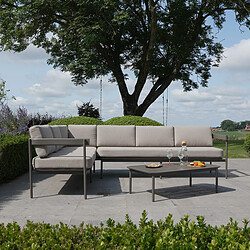 WILSA GARDEN Salon de jardin modulable Taupe SAHARA