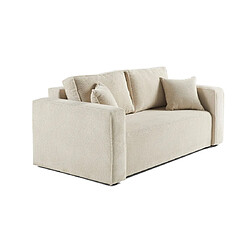 BESTMOBILIER Topaze Canapé 2 places - Beige