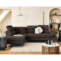 BestMobilier Lisbona - Canapé d'angle gauche 5 places