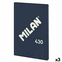 Milan Carnet 430 Bleu A4 3 Unités