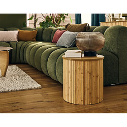 Bestmobilier Kofu table bout de canapé - Marron