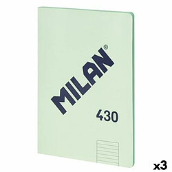 Carnet Milan 430 - Vert 3 Unités