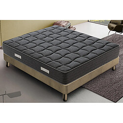 Materassi&Doghe Matelas à mémoire de forme 80x190 - Hauteur 20 cm - Rigidité H4 - Blackmoon
