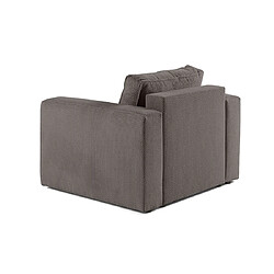 Avis BESTMOBILIER Topaze Fauteuil - Gris foncé
