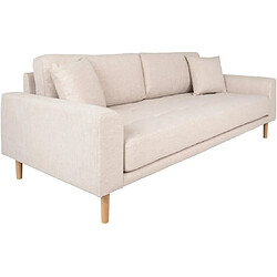 Ub design salon canapé droit 3 places - sable