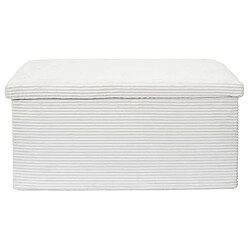 Acheter The Home Deco Factory Banc de rangement pliable effet côtelé DRAMMEN - Beige