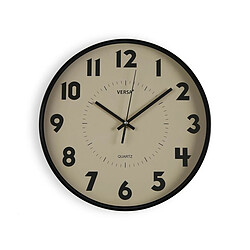 Versa Horloge Murale 30 cm Horloge murale - Plastique - Beige - 30 cm - Silencieuse