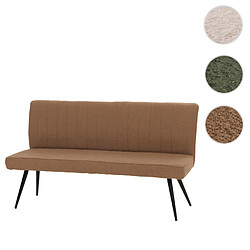 MENDLER Banquette HWC-K16 - Tissu bouclé - Brun